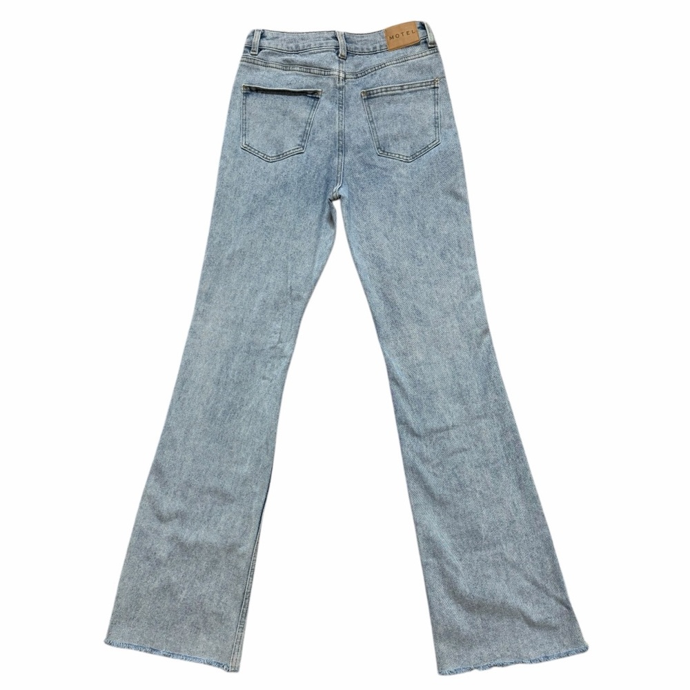 Motel Rocks Light Split‎ Bootleg Jeans In Light Wash Size Medium - Picture 6 of 7